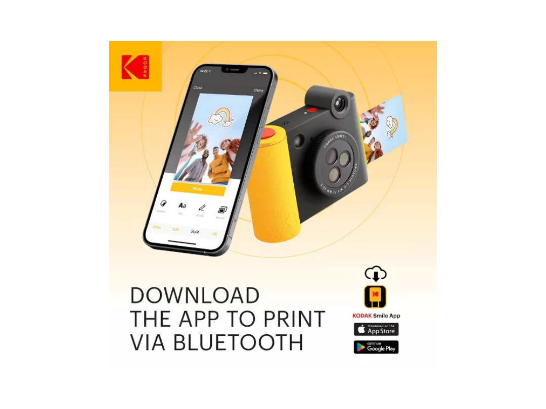 Buy Kodak Smile+ Instant Print Camera – 10MP, Bluetooth in Qatar Buy Kodak Smile+ Instant Print Camera – 10MP, Bluetooth in Qatar
